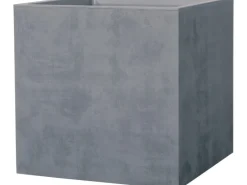 Deroma Pflanztopf Quadro Millenium 49 cm x 49 cm x 49 cm Aschgrau