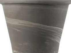 Deroma Töpfe<Pflanztopf Vasum Duo Ø 17 cm x 13 cm Weiß gestreift