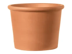 Clearance Deroma Pflanztopf Zylinder Bordato 28 cm Rot Cotto