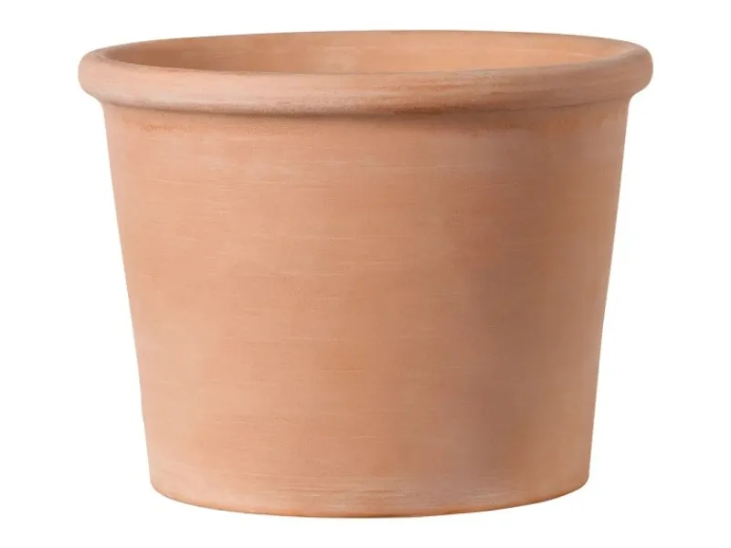 Deroma Pflanztopf Zylinder Bordato 28 cm Weiß< Töpfe