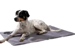 Dobar Große Kühlmatte für Hunde mit Pfoten Muster 99,5 x 70 cm Grau< Kühlschränke