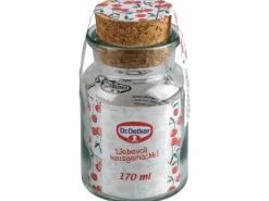 Vorratsdosen|Küchenhelfer<Dr. Oetker Aufbewahrungsglas mit Korkdeckel 170 ml