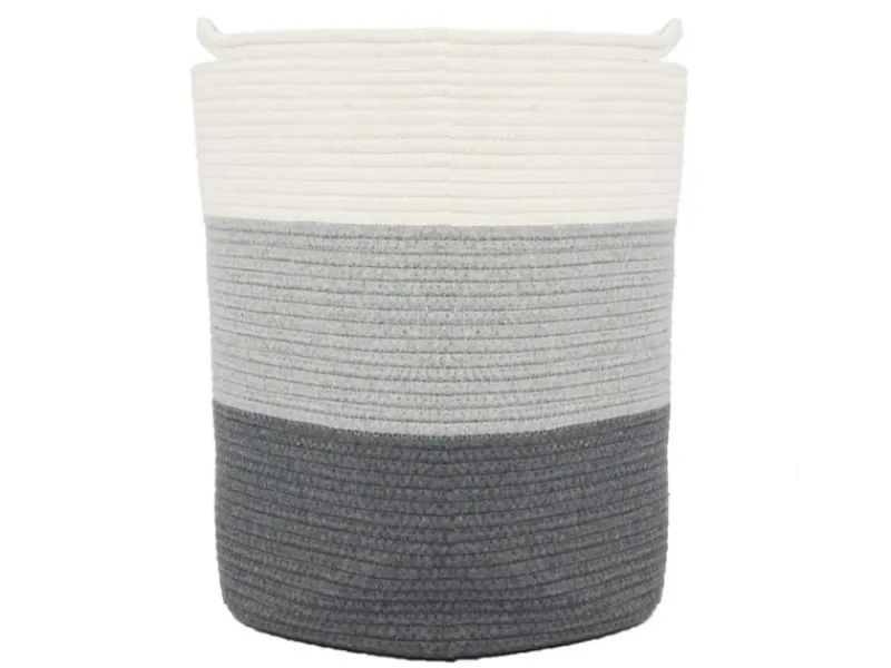 DuneDesign Aufbewahrungskorb aus Baumwolle 50 Liter Ø 38 x 46 cm< Töpfe
