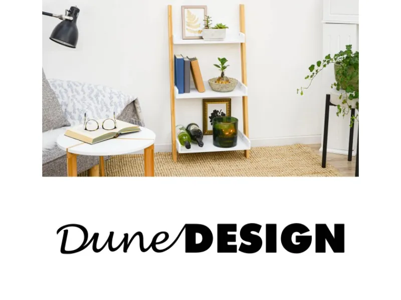 DuneDesign Küchenregale<Badezimmer Leiterregal 45 x 90 cm aus Bambus