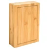 DuneDesign 6er Set Frühstücksbrettchen 22 x 15 cm aus Bambus Rund< Schneidebretter|Küchenhelfer