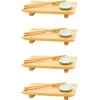 Clearance DuneDesign 4er Set Japanisches Sushi Brett 27 x 16 x 4 cm mit Schälchen