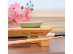 Clearance DuneDesign 4er Set Japanisches Sushi Brett 27 x 16 x 4 cm mit Schälchen