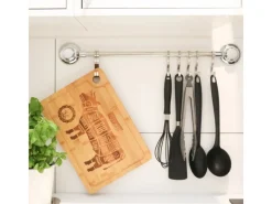 Sale DuneDesign 4er Set Steakteller aus Bambus 33 x 23 x 2cm Motiv Kuh