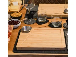 DuneDesign Raclette Teller Set mit Dipschale für 2 Personen 30 x 25 cm< Küchenhelfer|Schneidebretter