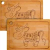 Best DuneDesign Schneidebrett aus Bambus 33 x 23 x 2 cm mit Saftrille