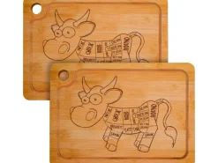 Best DuneDesign Schneidebrett aus Bambus 33 x 23 x 2 cm mit Saftrille