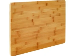 DuneDesign XL Schneidebrett aus Bambus 50 x 35 x 2 cm  Holzfarben< Schneidebretter|Küchenhelfer