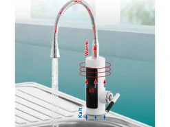 Online Easymaxx Warm und Kaltwasserarmatur mit integriertem Durchlauferhitzer 3600 W