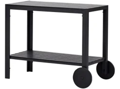 ebuy24 Laust Sevierwagen Schwarz und Schwarz< Servierwagen