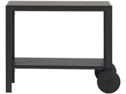 ebuy24 Laust Sevierwagen Schwarz und Schwarz< Servierwagen