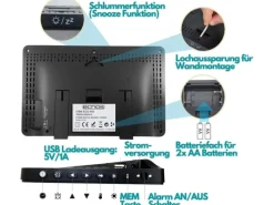 echos Eco-450 Funkwetterstation mit LCD Farbdisplay Wettervorhersage Außensensor