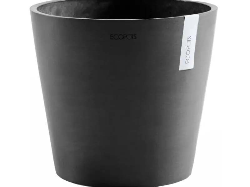 New Ecopots Pflanztopf Amsterdam Ø 40 cm / Höhe 35 cm Dunkelgrau