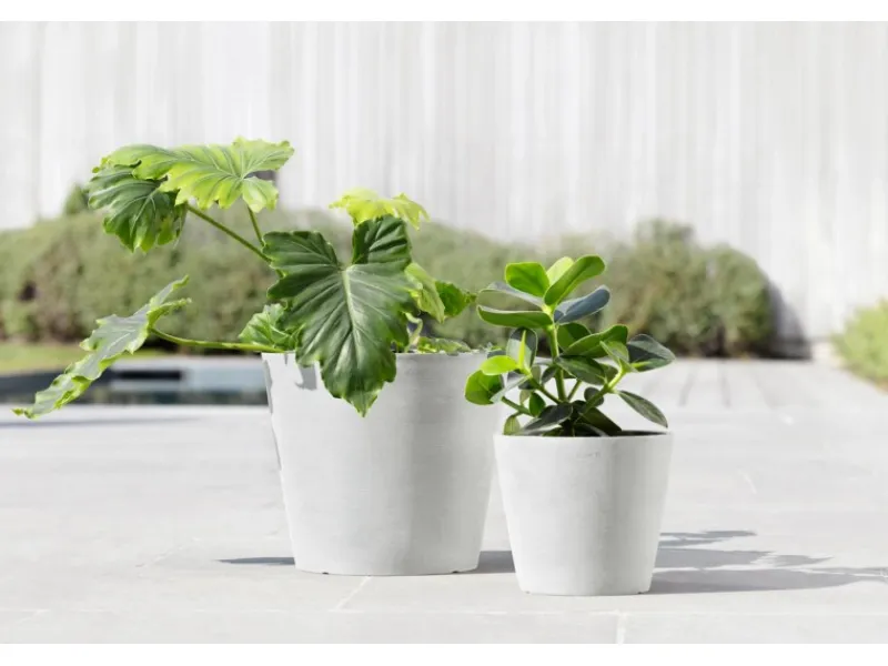 Discount Ecopots Pflanztopf Amsterdam Weiss Ø 30 cm / Höhe 26,3 cm