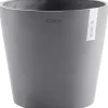 Ecopots Pflanztopf Amsterdam Ø 40 cm x 35 cm Grau< Töpfe