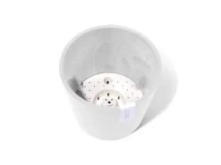 Hot Ecopots Pflanztopf Amsterdam 20 cm x 17,5 cm Weiß