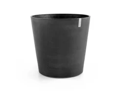 Outlet Ecopots Pflanztopf Amsterdam Rollen Ø 100 cm / Höhe 87,5 cm Dunkelgrau