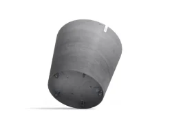Hot Ecopots Pflanztopf Amsterdam Rollen Ø 100 cm / Höhe 87,5 cm Grau