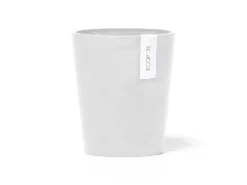 Clearance Ecopots Pflanztopf Morinda 17 cm x 19,2 cm Weiß
