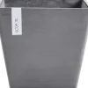 Ecopots Töpfe<Pflanztopf Rotterdam Grau (HxBxT) 26 x 30 x 30 cm
