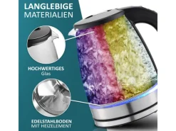 Ecosa EO-610 Wasserkocher mit Temperatureinstellung 1,7 L< Haushaltsgeräte