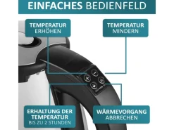Ecosa EO-610 Wasserkocher mit Temperatureinstellung 1,7 L< Haushaltsgeräte