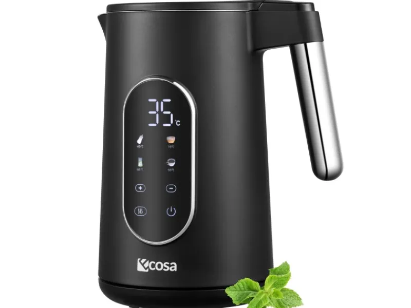 Ecosa EO-690 Wasserkocher mit Temperatureinstellung 1,7 L< Haushaltsgeräte