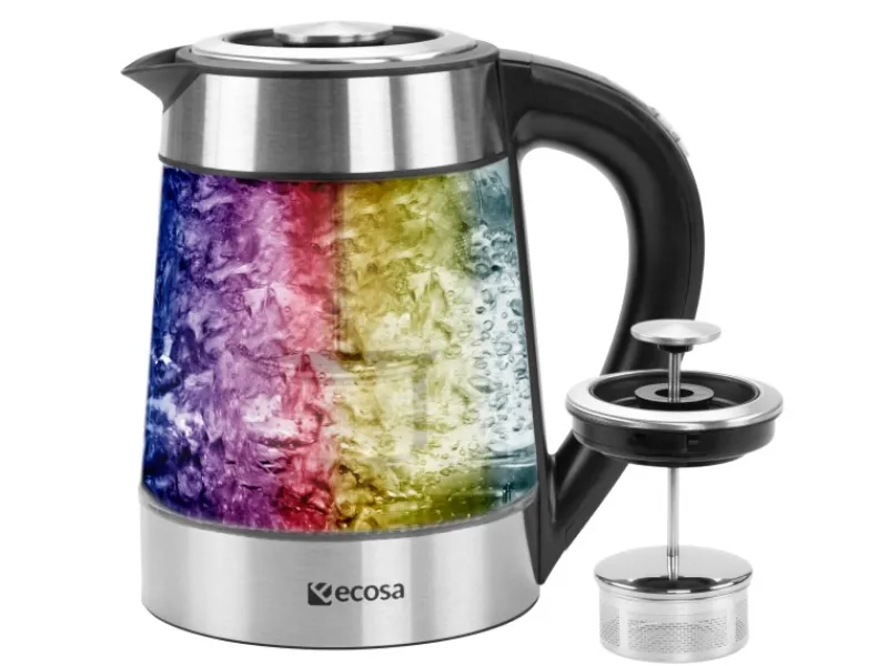 Sale Ecosa EO-650 Wasserkocher mit Temperatureinstellung und Teefilter 1,7 L