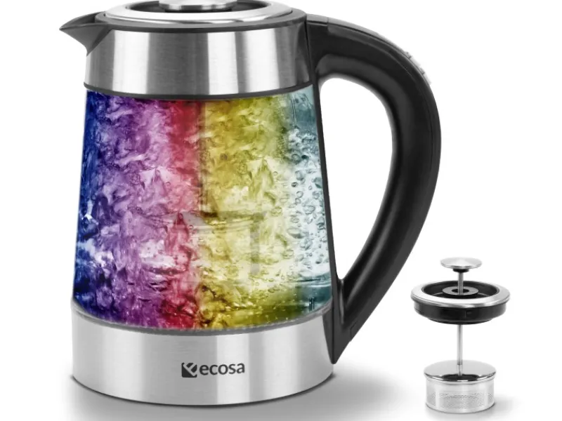 Sale Ecosa EO-650 Wasserkocher mit Temperatureinstellung und Teefilter 1,7 L