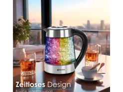Sale Ecosa EO-650 Wasserkocher mit Temperatureinstellung und Teefilter 1,7 L