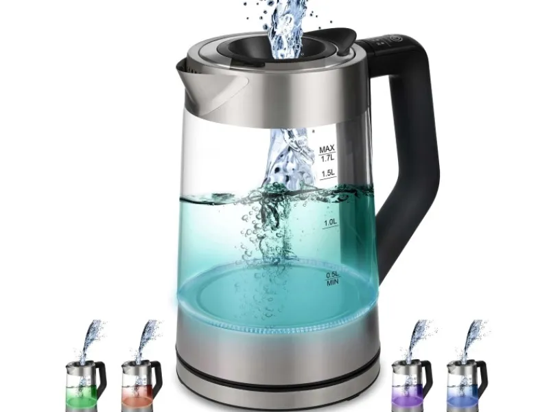 Clearance Ecosa EO-660 Wasserkocher mit Temperatureinstellung Easy Fill Deckel 1,7 L