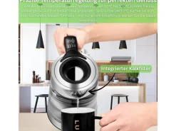 Clearance Ecosa EO-660 Wasserkocher mit Temperatureinstellung Easy Fill Deckel 1,7 L