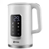 Discount Ecosa EO-691 Wasserkocher weiß mit Temperatureinstellung 1,7 L
