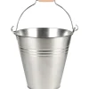 Eimer mit Henkel und Holzgriff 7,2 l Zink Standard< Töpfe