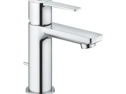 Grohe Einhebelmischer<Einhand-Waschtischbatterie Lineare XS-Size Chrom mit Zugstangen-Ablaufgarnitur