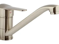 Einhebel-Küchenarmatur Bolzano Edelstahl-Optik< Einhebelmischer