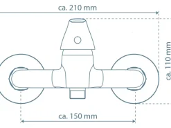 Online Schütte Einhebelmischer-Brausearmatur Athos Plus Chrom