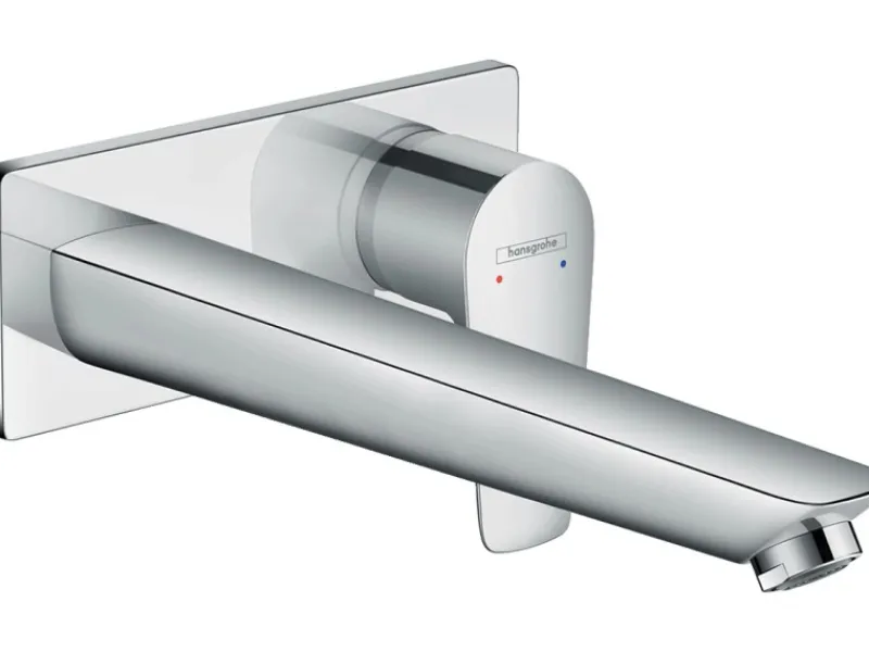 Best Hansgrohe Einhebel-Waschtischarmatur Talis E Unterputz für Wandmontage mit Auslauf 22,5 cm