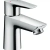 Hansgrohe Einhebelmischer<Einhebel-Waschtischarmatur Talis E 80 LowFlow mit Zugstangen-Ablaufgarnitur