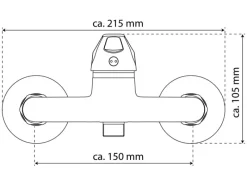 Eisl Duscharmatur Speed Weiß< Einhebelmischer