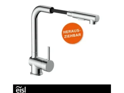 Einhebelmischer<Eisl Spültischarmatur Cool mit herausziehbarer Geschirrbrause Chrom