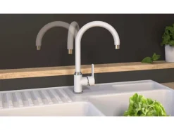 Eisl Spültischarmatur Diziani Weiß-Chrom