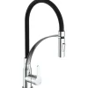 Eisl Spültischarmatur mit Soft-Touch Schlauch Carneo Chrom-Schwarz< Einhebelmischer