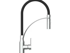 Eisl Spültischarmatur mit Soft-Touch Schlauch Carneo Chrom-Schwarz< Einhebelmischer
