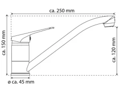 Einbauküchen|Einhebelmischer<Eisl Spültischarmatur Speed Matt Chrom