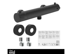 Eisl Thermostat Duscharmatur Claudio Schwarz Matt< Einhebelmischer